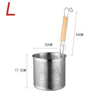 ราคา koala ตะกร้อลวกก๋วยเตี๋ยว ด้ามไม้ ตะกร้อแบบสั้น ตระกร้อลวกเส้น ทรงกระบอก สแตนเลส ขนาด 12 16 20 ซม ที่ลวกเส้นก๋วยเตี๋ยว (21191760408)