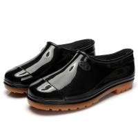 ราคา Pioneer Land Mall Free Shipping ส่งฟรี รองเท้ากันฝนกันน้ำแบบสั้นผู้ชายรองเท้าน้ำพลาสติกสำหรับวันฝนตกรองเท้ายางสีดำพร้อมเส้นเอ็นวัวสำหรับทำงาน (19693902941)