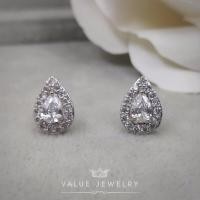 ราคา Value Jewelry ER0070 กว้าง1cmยาว1 1cm เครื่องประดับเพชรCZ เกรดพรีเมี่ยม หนีบ ห่วง ระย้า คริสตัล เพชร สร้อยข้อมือ สร้อยคอ แหวน (181779570)