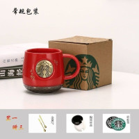 ราคา Starbuck ขาตั้งกล้อง Starbuck บุรุษและสตรีขนาดใหญ่เซรามิคคู่ถ้วยน้ำ Retro เหรียญรางวัลถ้วยพร้อมฝาช้อนแก้วกาแฟ Starbuck แก้ว Starbuck แก้ว (17238761736)