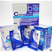 ราคา Bio KERATIN Connect Extra Cream Bath สีฟ้าใหม่ ครีมบำรุงเส้นผม ไบโอ เคราติน คอนเนน็ค เอ็กตร้า ครีมบาธ 1 กล่อง มี 24 ซอง ซองละ 40 มล (16645384288)