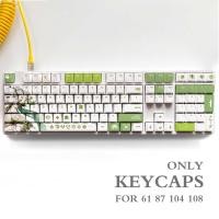 ราคา Genshin Impact NAHIDA NILOU Pbt Material Keycaps Set for ANSI 61 87 104 108 keys Mechanical Keyboard Oem Profile Only KeyCaps (18135262262)