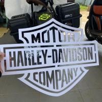 ราคา ป้ายงานพาสวูด logo harley davidson สีเริ่มต้นสีขาว Harley Davidson Logo Softail Dyna Sportster Spotter Roadking (19723011161)