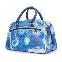 ราคา PLAYEAGLE กระเป๋าบอสตันกอล์ฟหนัง Pu ถุงกระเป๋าใส่เสื้อผ้ากอล์ฟ1ชิ้น แพ็ค starry night golf boston bag (20060200190)