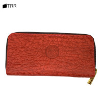 ราคา THAILEATHERGOODS กระเป๋าสตางค์หนังวัวแท้ ลายหนังช้าง ทรงยาว กระเป๋าตังค์ ซิปรอบคู่ (14324169693)