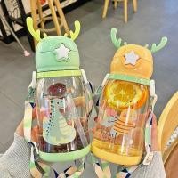 ราคา แก้วน้ำขายดีสำหรับเด็กผู้หญิงถ้วยน้ำพลาสติกขวดน้ำนักกีฬาแก้วน้ำน่ารักฤดูร้อนแก้วอินเทรนด500ML (11505213178)