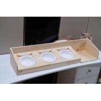 ราคา โต๊ะอาหารสัตว์เลี้ยงสำหรับแมวขาสั้น พันธุ์มันช์กิ้น Munchkin ความสูง 5 cm ใช้ไม้เกรดA สวยงาม แข็งแรง (20826143209)