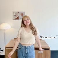 ราคา เสื้อครอปสาวอวบ คอวี เสื้อแฟชั่นสาวอวบ สอบถามก่อนสั่งซื้อ (20512998119)