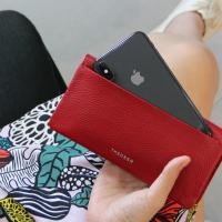 ราคา RAY กระเป๋าสตางค์ใบยาวหนังแท้ สีแดง THEOREM (362052558)