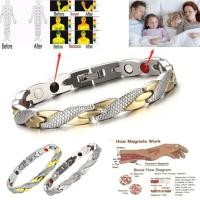 ราคา สร้อยข้อมือเจอร์เมเนียมโซ่ทองผู้ชายกำไลข้อมือแม่เหล็กพลังงานสุขภาพดีสแตนเลสแฟชั่น LM (19109576846)
