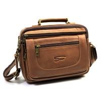 ราคา Chinatown Leather กระเป๋าสะพายผู้ชายหนังวัวแท้ หูจับ ฝาหน้า สายหนัง แนวนอน สีน้ำตาลแทน และ น้ำตาลเข้ม staff (21051118284)