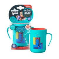 ราคา Tommee Tippee 1X 360 Trainer cup deco Teal ทอมมี่ ทิปปี้ แก้วหัดดื่ม 360องศา 6m 12m (13082340248)