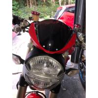 ราคา สำหรับ Ducati 696มอนสเตอร์795 796 1100 S EVO 2008 2009 2010 2011 2012 2013 2014กระจกบังลมกระจกรถจักรยานยนต์สีดำใส (20090419599)