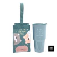 ราคา Moshi Moshi แก้วน้ำพลาสติกลายน่ารักพร้อมกระเป๋า มีฝาปิด ขนาด 750 ml รุ่น 7100022437 (17546475944)