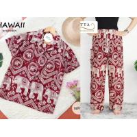 ราคา ชุดเซ็ตเสื้อฮาวาย กางเกงช้าง ลายกงจักร ผ้าเรย่อน ใส่สบาย พร้อมส่ง ทั้งเซ็ต (20546668402)