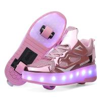 ราคา Heelys รองเท้าสองล้อสำหรับเด็กและผู้ใหญ่ รองเท้าเรืองแสง LED แบบชาร์จไฟได้ รองเท้าล้อ รองเท้ากีฬากลางแจ้ง (20507369205)