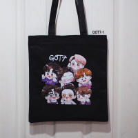 ราคา พร้อมส่ง มีเก็บเงินปลายทาง กระเป๋าผ้าแคนวาส พิมพ์ลาย GOT7 (16883209418)