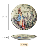 ราคา peter rabbit จานขนมการ์ตูนน่ารักสร้างสรรค์ชายามบ่ายสเต็กอาหารตะวันตกจานเซรามิกบ้าน (19772983328)