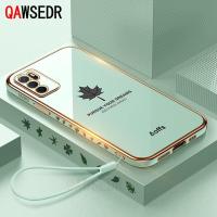ราคา QAWSEDR เคสลายใบเมเปิ้ลสำหรับ OPPO A16 4G 2021เคสโทรศัพท์ TPU นิ่มพร้อมสายคล้อง (10512327248)