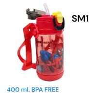 ราคา พร้อมส่ง กระติกน้ำหลอดเด้ง 400 ML BPA FREE ขวดน้ำลายการ์ตูน มีสายสะพาย กระบอกน้ำพกพา Mysaint สินค้าขายดี (18465994099)
