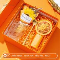 ราคา ชุดของขวัญแต่งงานของที่ระลึกชุดกล่องของขวัญ Kado Kecil เพื่อนเจ้าสาวถ้วย Kipas Angin Kecil โลโก้ที่กำหนดเอง (19913875784)