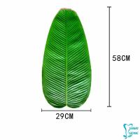 ราคา ใบตองเทียม ใบตองปลอม แผ่นรองจานถ่ายภาพ ใบตองเทียมรองอาหาร green leaf decoration (15837743420)