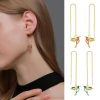 ราคา Korozoเครื่องประดับสีต่างหูนกต่างหูนกยาวหญิงHummingbirdตุ้มหูรูปสัตว์น่ารักสำหรับผู้หญิง (4675308875)