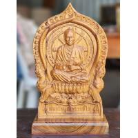 ราคา ไม้สักแกะสลัก สมเด็จโต พร้อมฐานวาง รองด้วยกำมะหยี่ ขนาด 15 x 25 5 cm (20559844649)