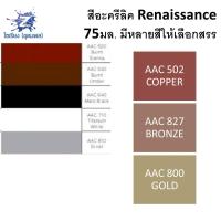 ราคา สีอะคริลิค Renaissance 75มล Renaissance artists acrylic colour 75ml จำนวน 1หลอด (4871164312)