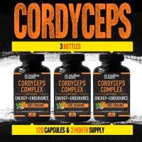 ราคา ถั่งเช่า Cordyceps Mushroom Capsules Value Pack of 3 Cordyceps Bottles 100 Cordyceps Black Ginger Moringa 1 or 2 Month Supply 60 or 120 Capsules (19818434588)