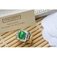 ราคา ManeeNopparut มณีณพรัช แหวนชาย หยกแต่งเพชรCZ งานหุ้มทองแท้5ไมครอน รุ่น RMM36 (637966958)