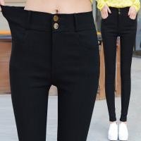 ราคา KZ 106 กางเกงสกินนี่สีดำ ผ้ายืดเก็บทรง (19372517937)