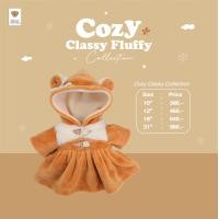 ราคา TEDDY HOUSE Nwe Winter Cozy Classy Fluffy ชุดเสื้อผ้าน้องหมี ขนาด10 31 นิ้ว (20945535973)