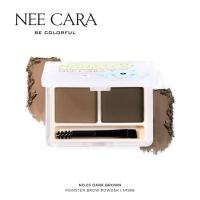 ราคา Nee Cara Monster Brow Eyebrow Powder N1968 นีคาร่า พาเลทคิ้วมอนส์เตอร์ ปัดคิ้ว เขียนคิ้ว เนื้อฝุ่น x 1 ชิ้น srsi (16499630049)
