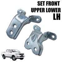 ราคา บานพับประตู รถยนต์ ด้านหน้า บน ล่าง รุ่น โตโยต้า ไฮลักซ์ วีโก้ แชมป์ TOYOTA HILUX VIGO CHAMP ปี 2005 2014 สีโครเมี่ยม ข้างซ้าย 2 ชิ้น (14830133961)