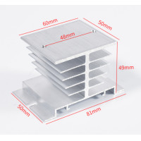 ราคา Aluminium Heat Sinks ซิงค์ระบายความร้อน สำหรับ โซลิดสเตตรีเลย์ SSR (7667914556)