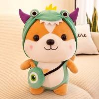 ราคา IJVB สร้างสรรค์ของขวัญวันเกิดผึ้งสัตว์ส่งหญิงกวาง Corgi ชัยหมอนกระรอกตุ๊กตาไดโนเสาร์ของเล่นตุ๊กตาชิบะอินุของเล่นตุ๊กตา (20507423708)