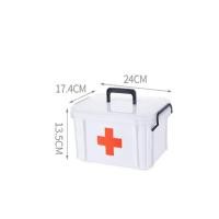 ราคา กล่องปฐมพยาบาล กล่องยา สีเงิน Portable First Aid Kit Storage Box with Shoulder BeltB S Home Stand กล่องใส่ยา ฉุกเฉินทางการแพทย์ เยี่ยมผู้ป่วยนอก กล่องเก็บยาฉุกเฉิน (19473604131)