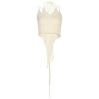 ราคา เสื้อกล้ามสายเดี่ยวเข้ารูปเสื้อกั๊กลำลองผู้หญิงเสื้อสายเดี่ยวผูกคอชายหาดวันหยุดฤดูร้อนสไตล์ดิออร์ (18239228886)