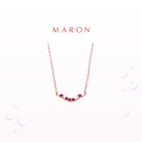 ราคา MARON Happy Smile Necklace สร้อยคอเงินแท้ ฝังพลอยแท้ (17885413055)