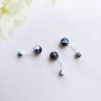 ราคา จิวสะดืออะคริลิค จิวสะดือพลาสติก จิวสะดือลายหินอ่อน JN209 (20543357182)