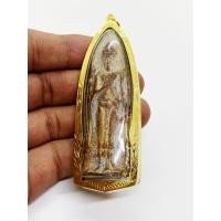 ราคา พระร่วงหลังรางปืน กรุวัดพระศรีรัตนมหาธาตุ สุโขทัย เนื้อตะกั่วสนิมแดง พร้อมเลี่ยมกรอบทองไมครอน (17414094719)