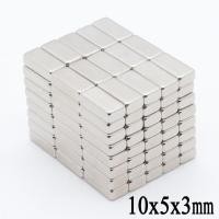 ราคา 10ชิ้น แม่เหล็ก 10x5x3มิล สี่เหลี่ยม Magnet Neodymium 10 5 3mm แม่เหล็กแรงสูง 10x5x3mm แม่เหล็กนีโอไดเมียม 10 5 3มิล ติดแน่น ติดทน พร้อมส่ง (1370022709)