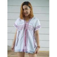 ราคา เสื้อคอกะเหรี่ยง ผ้าทอมือ ผ้าฝ้าย (10236744260)