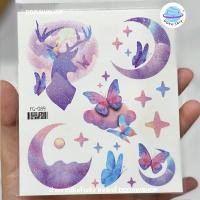 ราคา Face Tattoo แทททูติดหน้า แทททูผีเสื้อ ผีเสื้อติดหน้า แต่งหน้าแฟนซี ฟูลมูน (20891305533)