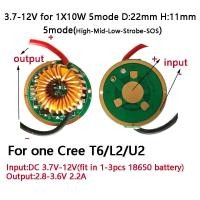 ราคา ไดรเวอร์ LED สำหรับเครื่องชั่ง XPE เพิ่ม Cree XRE XPG2 Q5 XML L2 XHP50 XHP70 18650 Senter LED Baterai แหล่งจ่ายไฟ (16949009005)