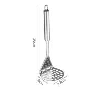 ราคา Stainless Steel Kitchen Accessories Vegetable Tools For Smooth Mashing Smooth Mashed Potatoes Stainless Steel Potato Masher Vegetable Masher Press (20333702265)