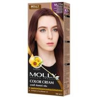 ราคา Molly มอลลี่ คัลเลอร์ ครีม 100 มล สีย้อมผม ยาย้อมผม ปิดผมหงอก แม่สี สีเคลียร์ (13350286717)