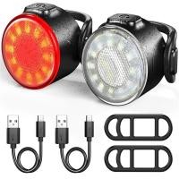 ราคา X TIGER 2ชิ้นกันน้ำจักรยานไฟท้าย MTB ไฟจักรยานไฟท้ายไฟ LED ชาร์จ USB ขี่จักรยานไฟท้ายไฟท้าย (18279944595)