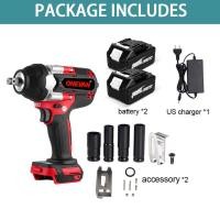 ราคา จัดส่งจากกรุงเทพฯ 1800N M 588Vfบล็อกไฟฟ้า1500W แรงบิดสูงประแจผลกระทบไฟฟ้าไร้แปรงถ่าน3ปรับเกียร์สำหรับรถบรรทุก1 2นิ้วสำหรับแบตเตอรี่ Makita 18V (20255783852)